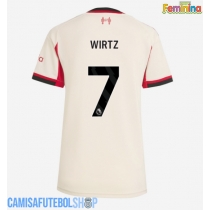 Camisa de time de futebol Liverpool Florian Wirtz #7 Replicas 2º Equipamento Feminina 2025-26 Manga Curta